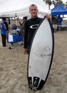 img_68522 One of Doc`s east coast riders. This kid ran straight for the 5`5 as soon as he hit the beach!