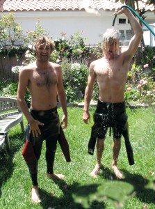 img_7148 Mikey D and Sea Walk hosing around in the yard...