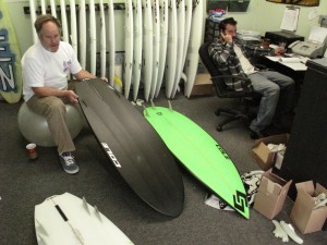 IMG_9000 Cole checking out the single fin adaptation of the original 5`0 BD3