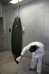 Robert final wipe down before paint
